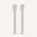 1.00CT Round Cut Lab Grown Diamond Hoop Earring