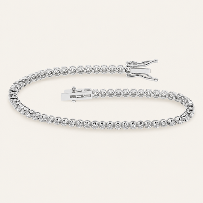 5.00CT Round Cut Lab Grown Diamond Tennis Bracelet