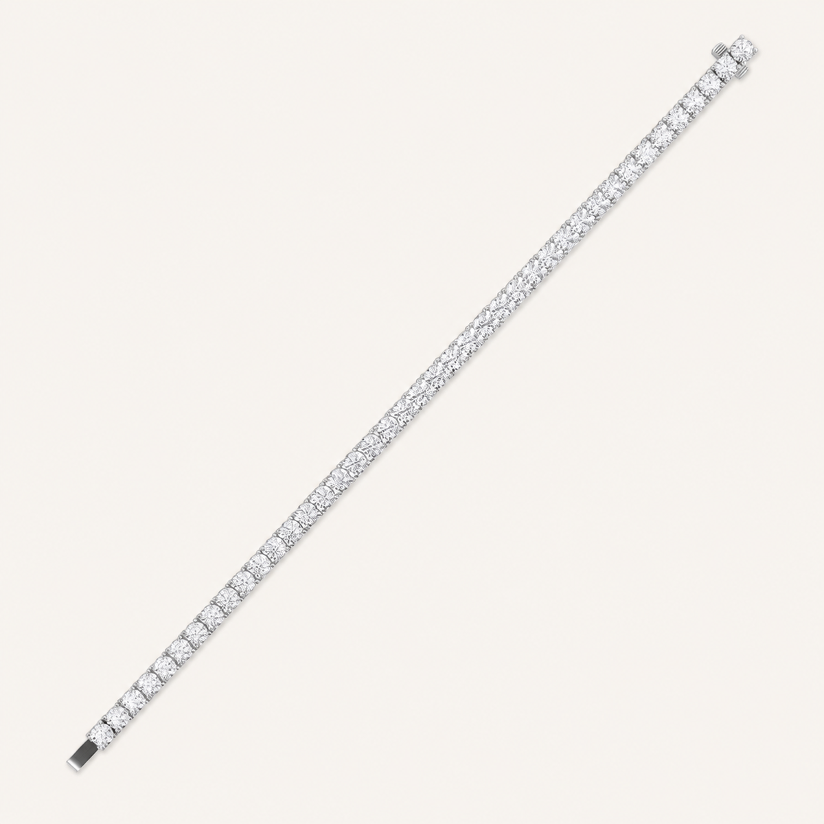 10CT Round Cut Lab Grown Diamond Tennis Bracelet