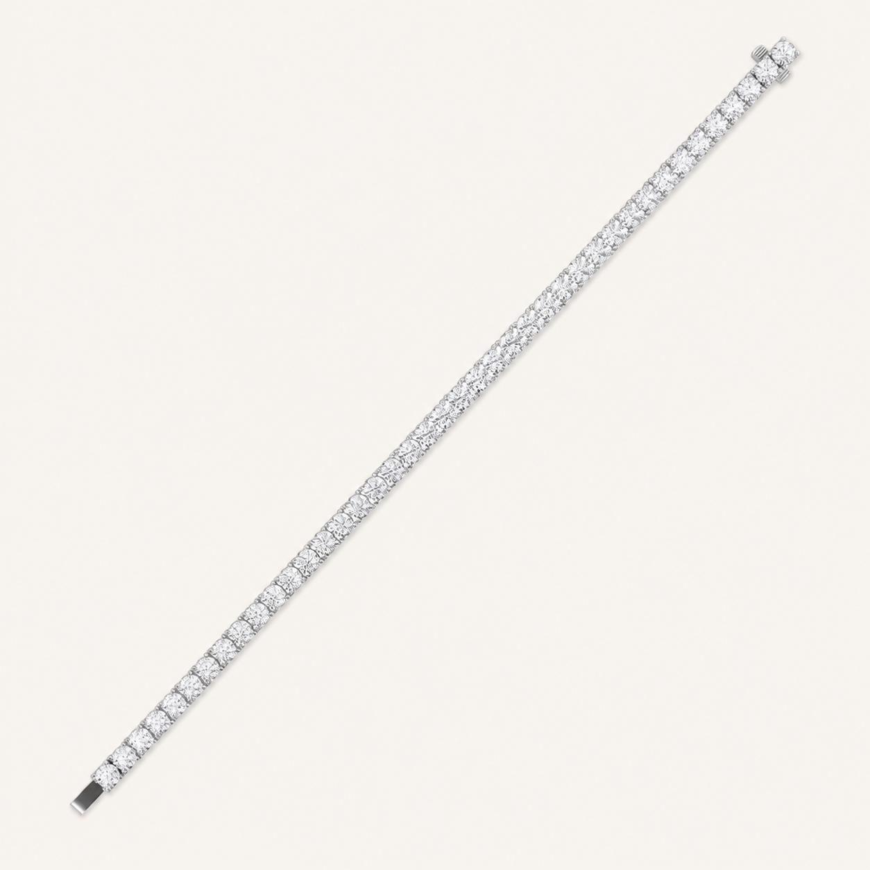 10CT Round Cut Lab Grown Diamond Tennis Bracelet