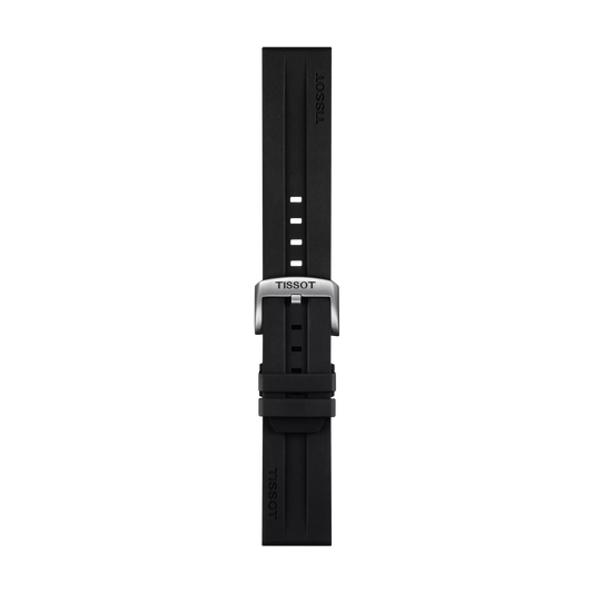 Tissot Official Black Rubber Strap Lugs 22mm 1