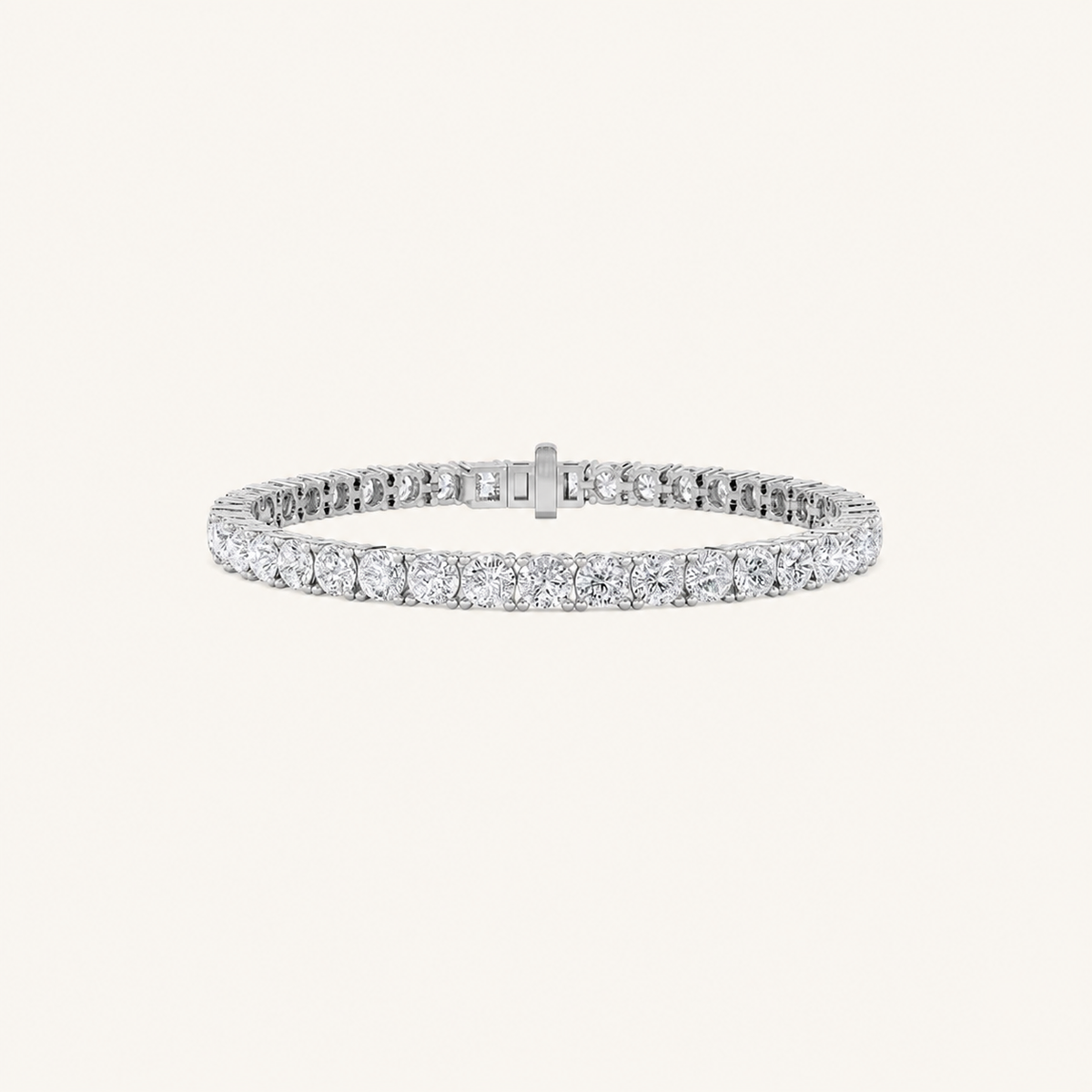 14CT Round Cut Lab Grown Diamond Tennis Bracelet