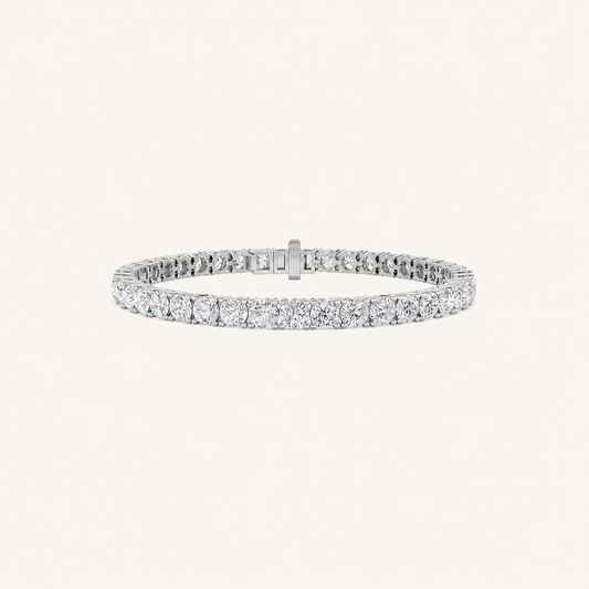14CT Round Cut Lab Grown Diamond Tennis Bracelet