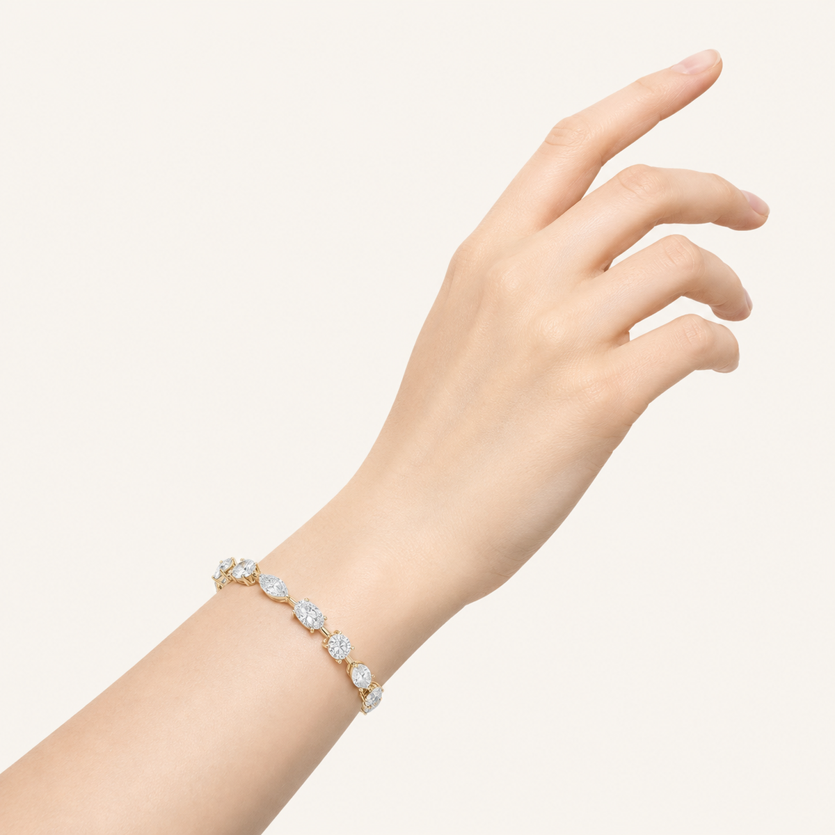 7CT Multistone Lab Grown Diamond East & West Bracelet