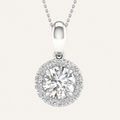 1.13CT Round Cut Lab Grown Diamond Pendant
