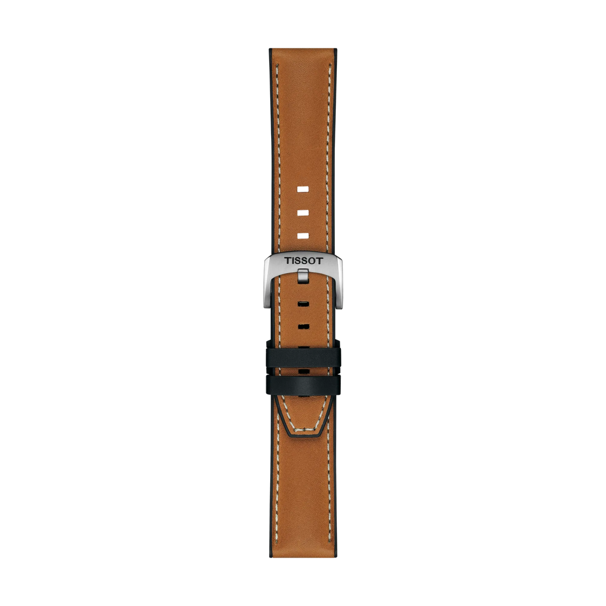 Tissot Official Light Brown Leather Strap Lugs 21 mm 1