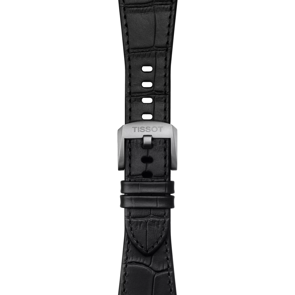Tissot Official Black PRX 40mm Leather Strap With Steel Endpiece 2