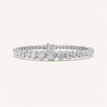 5CT Round Cut Lab Grown Diamond Graduating Tennis Bracelet