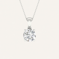 2.00CT Round Cut Certified Lab Grown Diamond Pendant