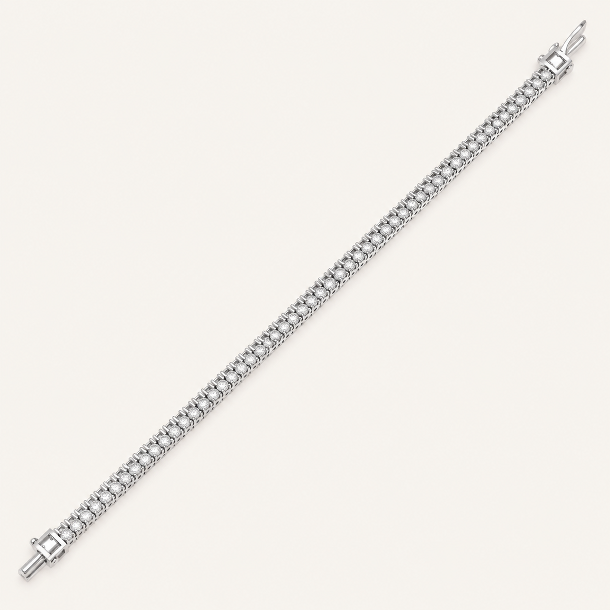 2.00CT Round Cut Lab Grown Diamond Tennis Bracelet
