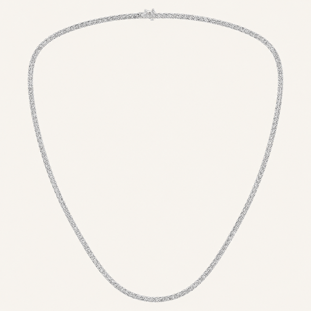 15.00CT Round Cut Lab Grown Diamond Necklace
