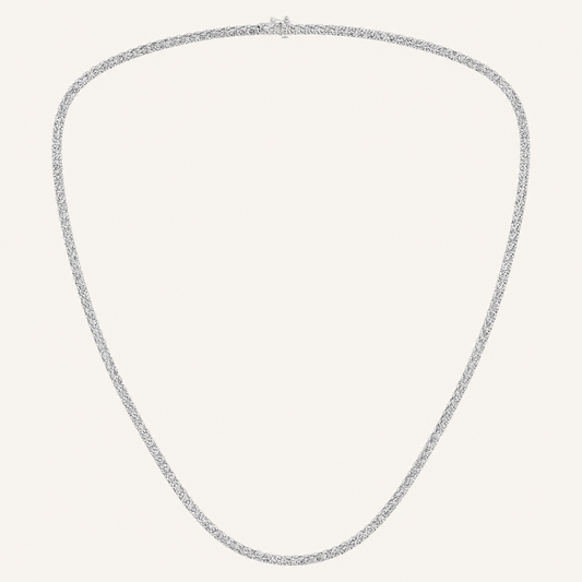 15.00CT Round Cut Lab Grown Diamond Necklace