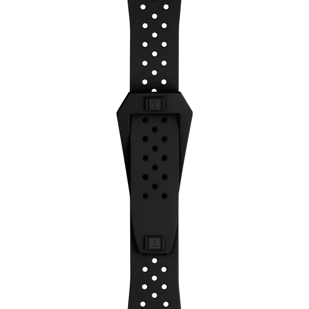 Tissot Official Black Sideral Rubber Strap 2