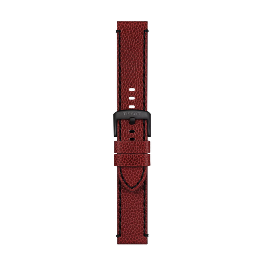 Tissot Official Burgundy Leather Strap Lugs 22mm 1