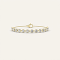 3CT Round Cut Lab Grown Diamond Bezel Set Bracelet