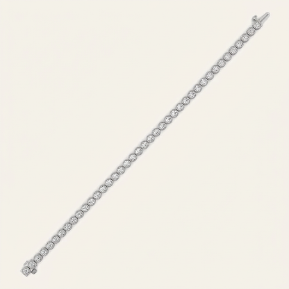 5CT Round Cut Lab Grown Diamond Tennis Bracelet
