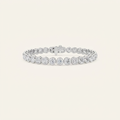 10CT Round Cut Lab Grown Diamond Bezel Set Tennis Bracelet