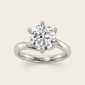 1CT Round Cut Lab Grown Diamond Solitaire Ring