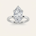 1CT Marquise Cut Lab Grown Diamond Solitaire Ring