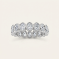 3.75CT Oval Cut Lab Grown Diamond Eternity Ring