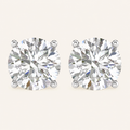 2CT Round Cut Certified Lab Grown Diamond Earrings