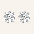 1.00CT Round Cut Lab Grown Diamond Earrings