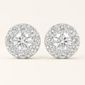 2.28CT Round Cut Lab Grown Diamond Earrings