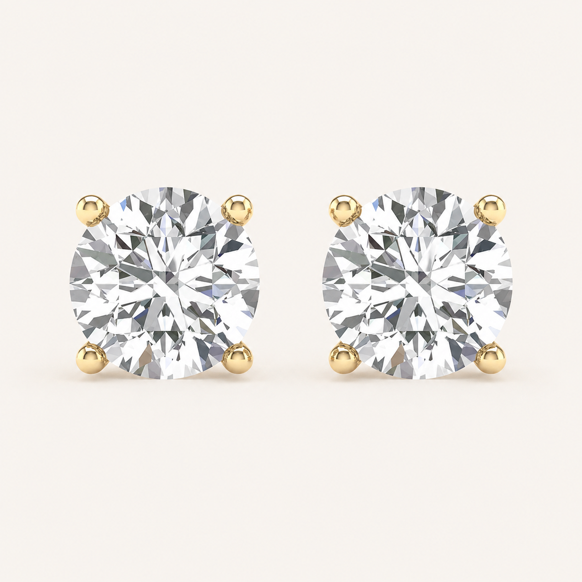 1.50CT Round Cut Lab Grown Diamond Earring