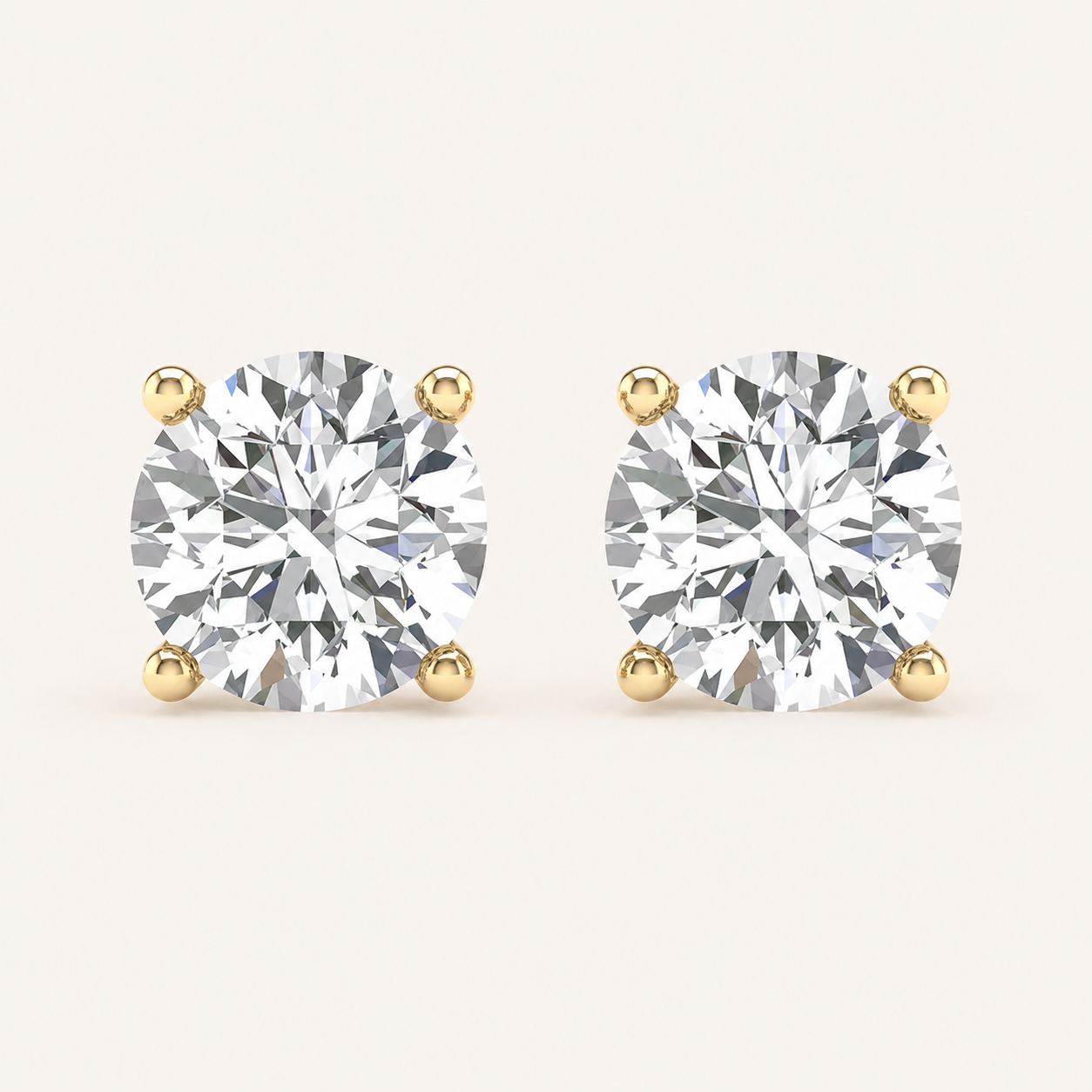 1.50CT Round Cut Lab Grown Diamond Earring