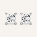 2.00 CT Princess Cut Lab Diamond  Diamond Earrings