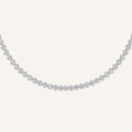 15CT Round Cut Lab Grown Diamond Tennis Necklace