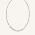 10CT Round Cut Lab Grown Diamond Tennis Necklace
