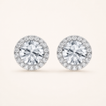 2.25CT Round Cut Lab Grown Diamond Earrings
