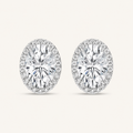 2.25CT Oval Cut Lab Grown Diamond Earrings