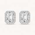 2.25CT Emerald Cut Lab Grown Diamond Earrings