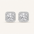 2.25CT Radiant Cut Lab Grown Diamond Earrings