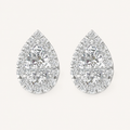 1.15CT Pear Cut Lab Grown Diamond Earrings
