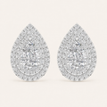 2.00CT Pear Cut Lab Grown Diamond Earrings