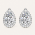 3.25CT Pear Cut Lab Grown Diamond Earrings
