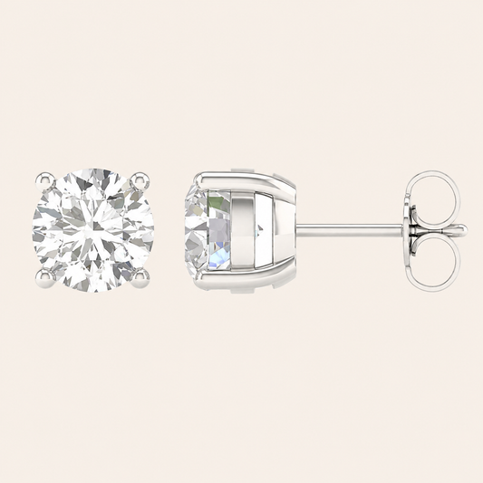 1.50CT Round Cut Lab Grown Diamond Earring