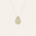 2.5CT Round Cut Lab Grown Diamond Bezel set Bubble Pendant Necklace