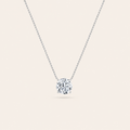 2.5CT Round Cut Lab Grown Diamond Pendant Necklace