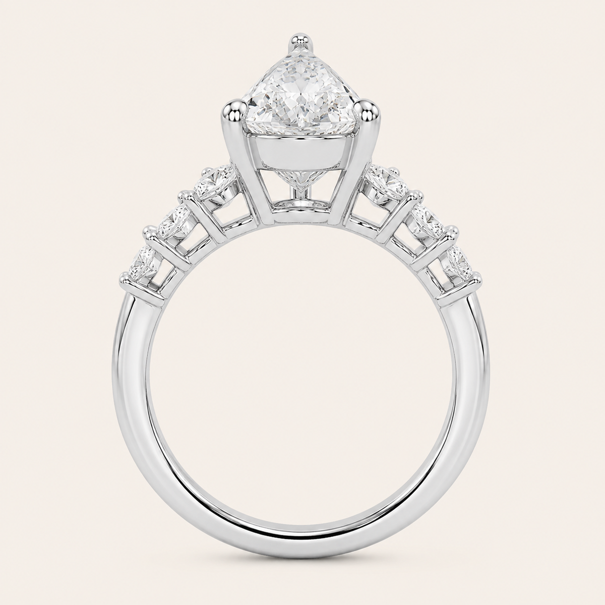 14K 9.00CT Certified Lab Grown Engagement Ring