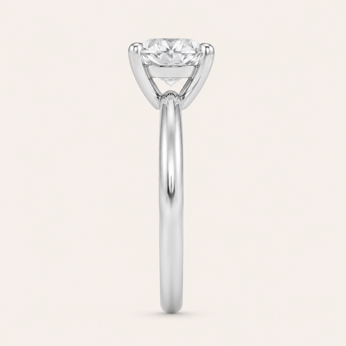 0.50CT Round Cut Lab Grown Diamond Solitaire Ring