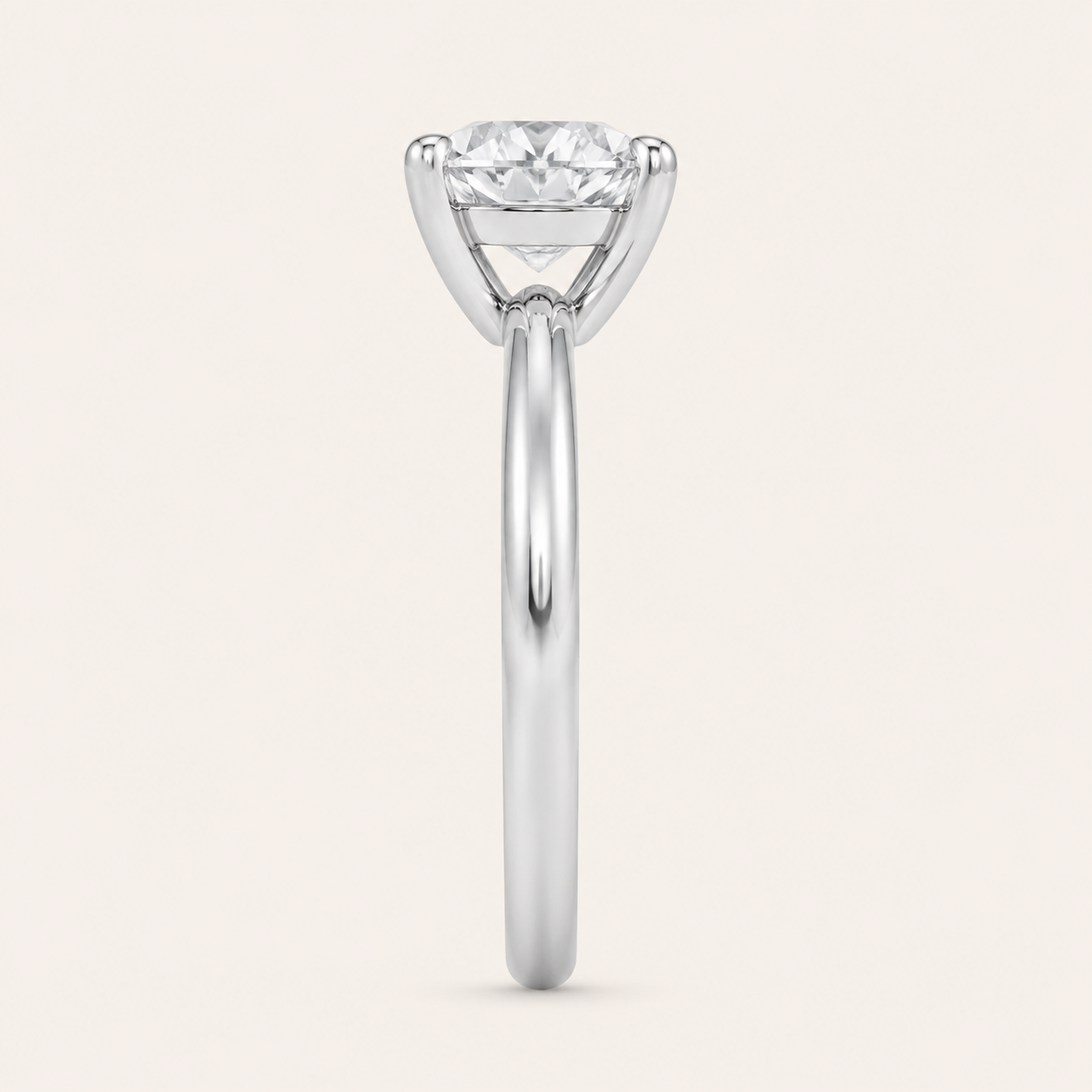 0.50CT Round Cut Lab Grown Diamond Solitaire Ring