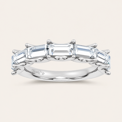 1.89CT Emerald Cut Lab Grown Diamond Enhancers Ring