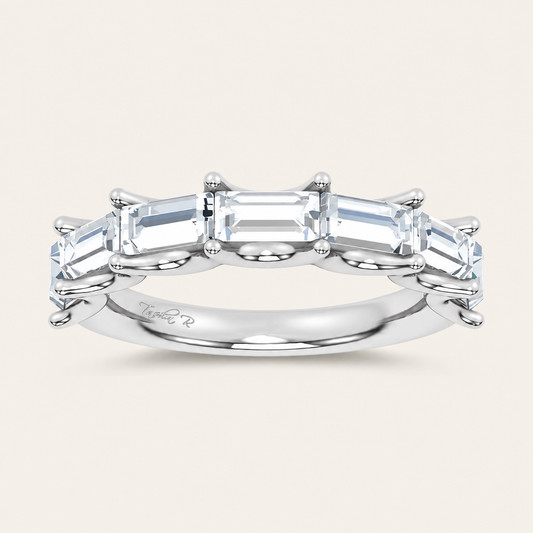 1.89CT Emerald Cut Lab Grown Diamond Enhancers Ring