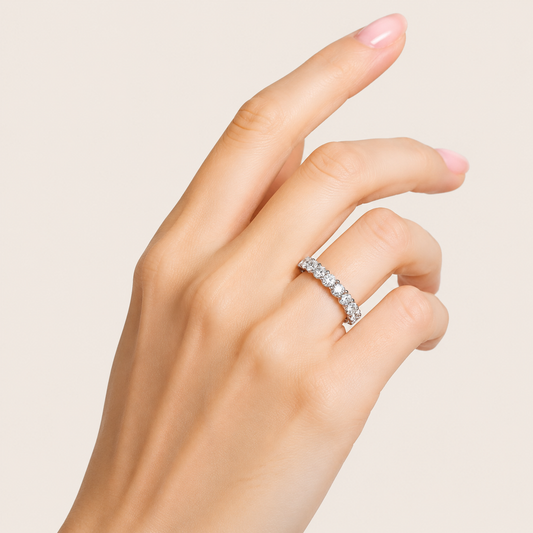 2.97CT Round Cut Lab Grown Diamond Enhancers Ring