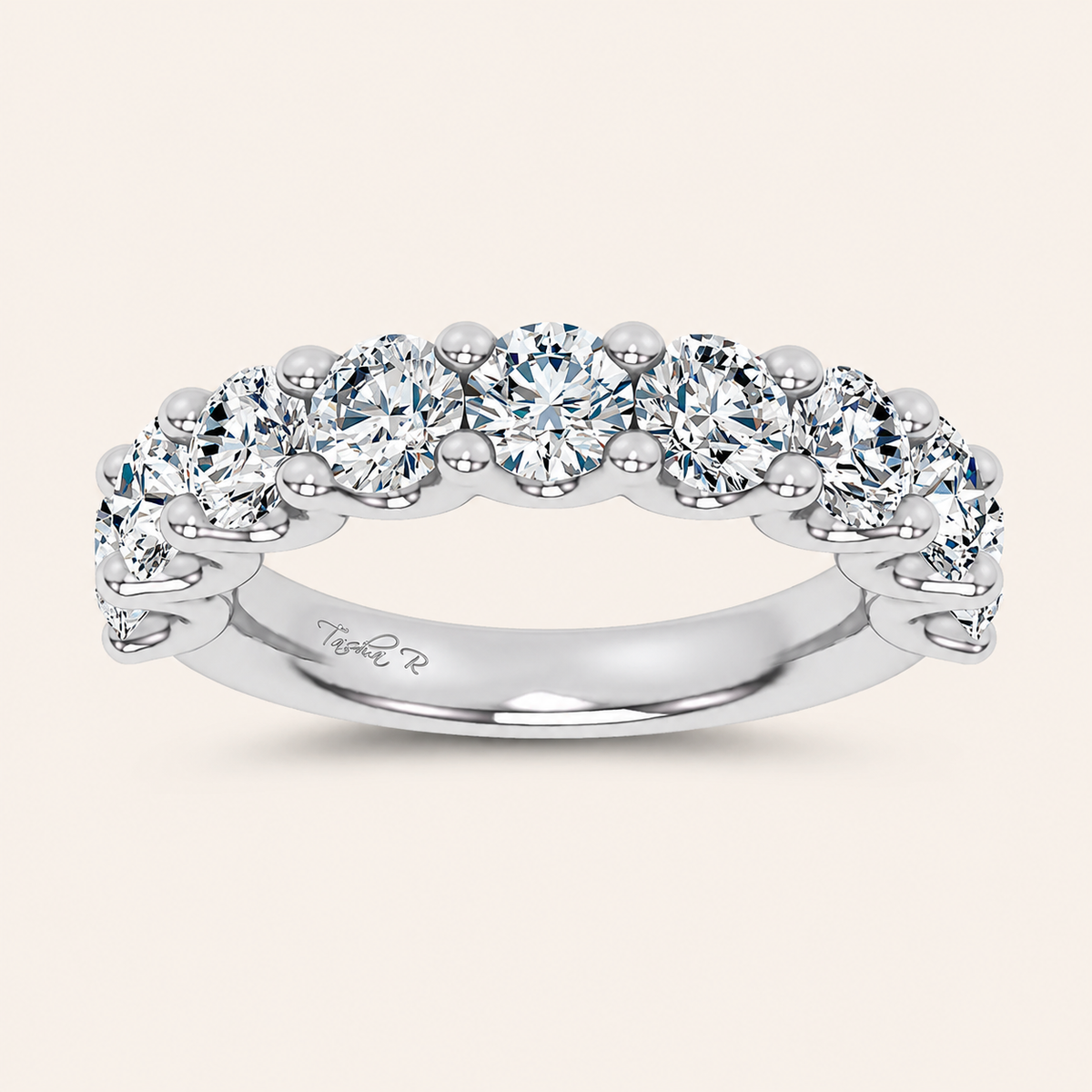 2.97CT Round Cut Lab Grown Diamond Enhancers Ring