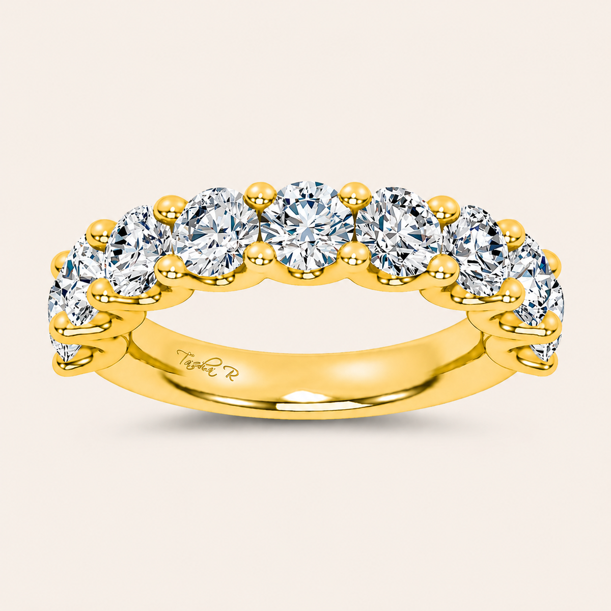2.97CT Round Cut Lab Grown Diamond Enhancers Ring